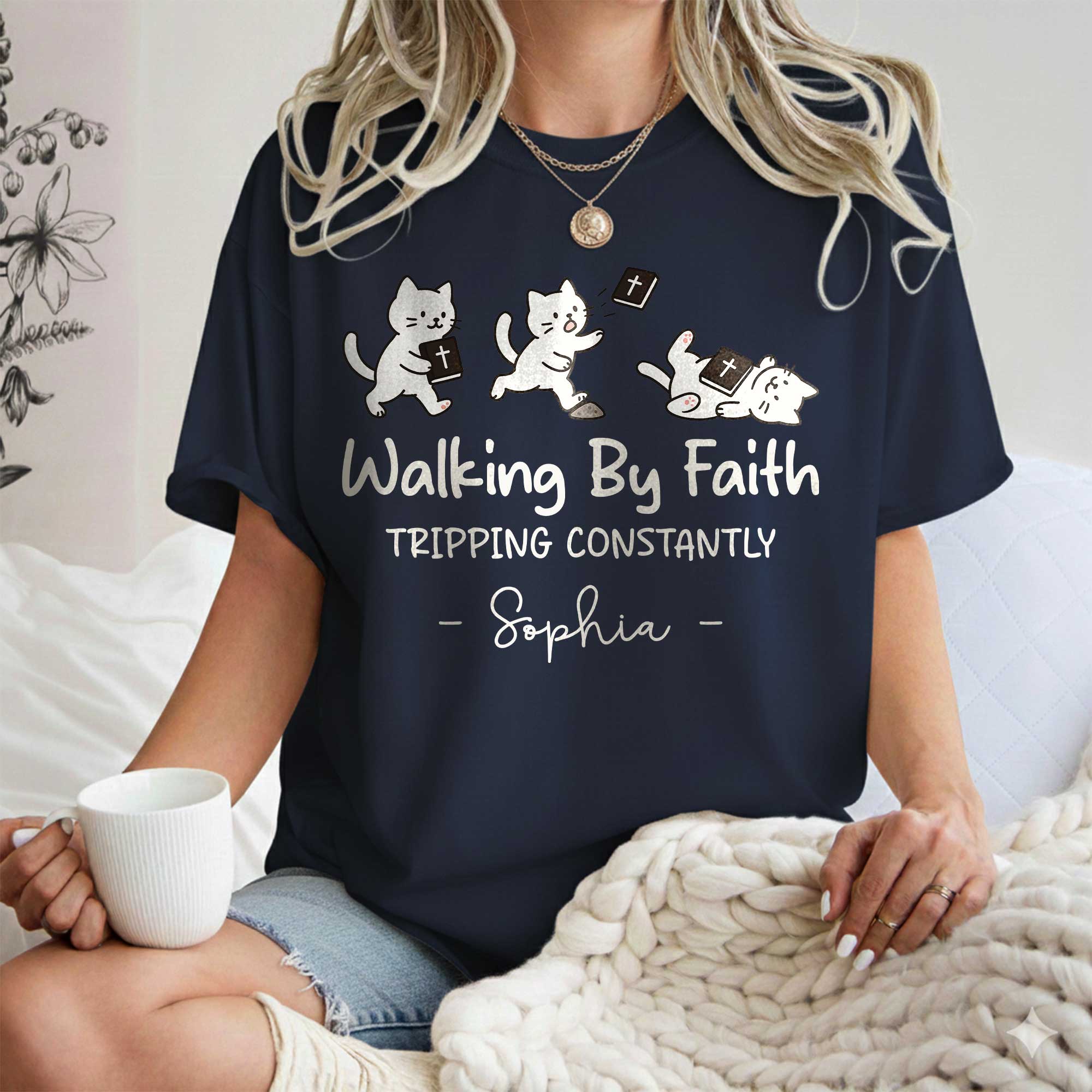Walking By Faith Tripping Constantly  T-Shirt