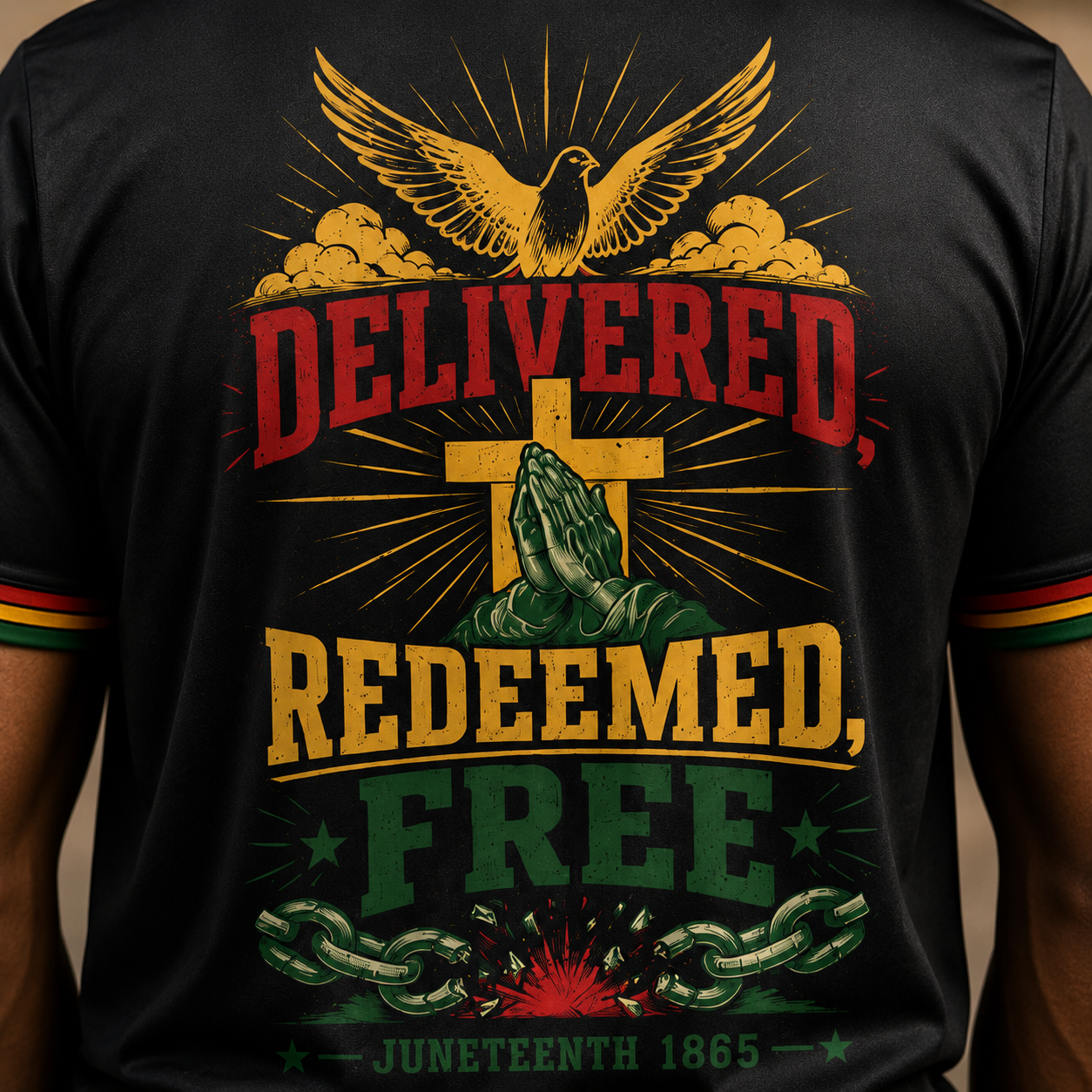 Delivered, Redeemed, Free Juneteenth 1865 T-Shirt