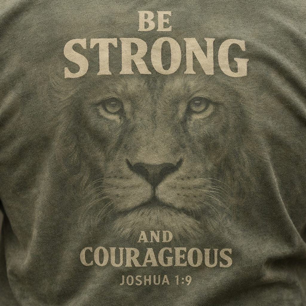Be Strong And Courageous Joshua 1:9 T-Shirt