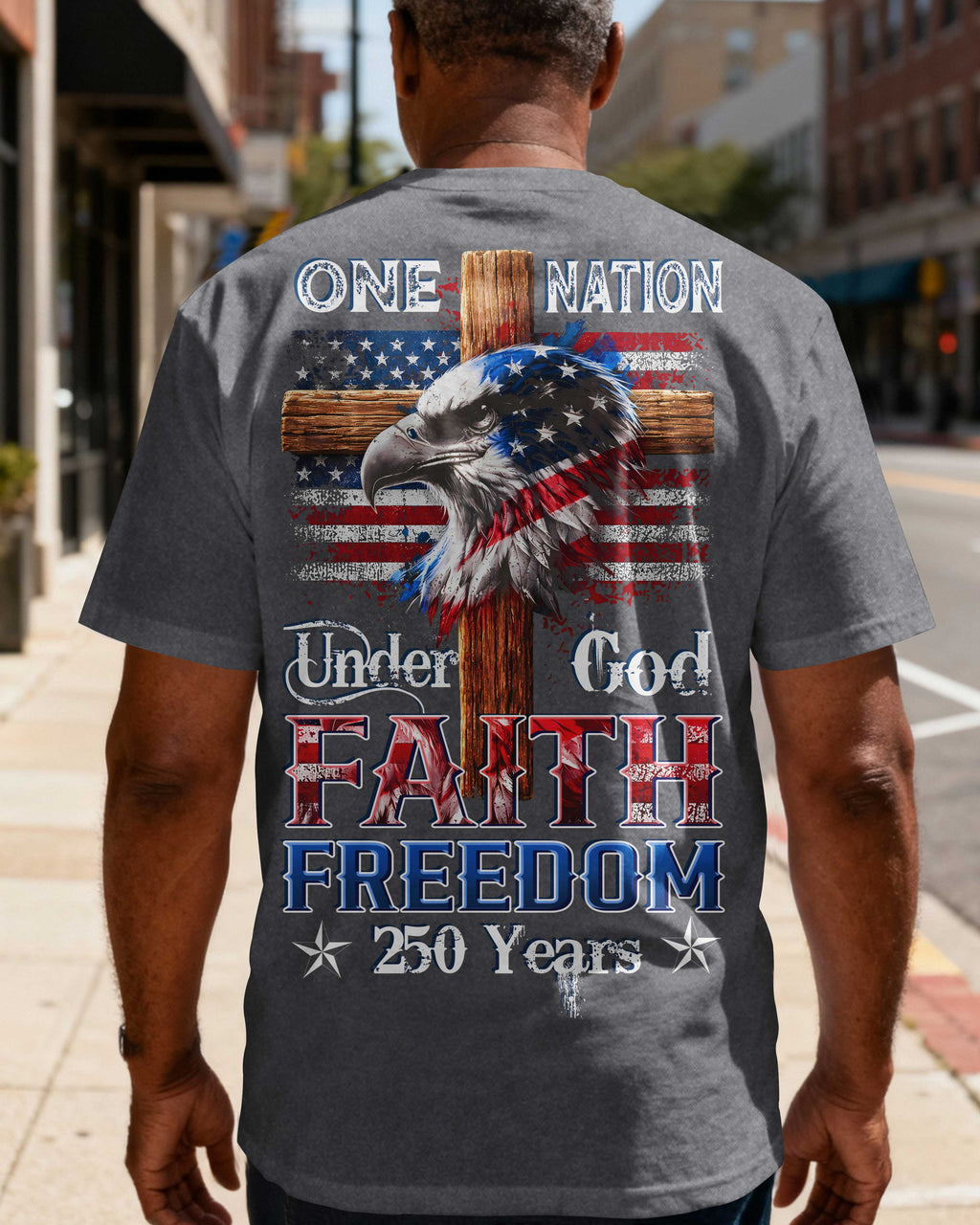 Patriotic Cross Eagle T-shirt T-Shirt