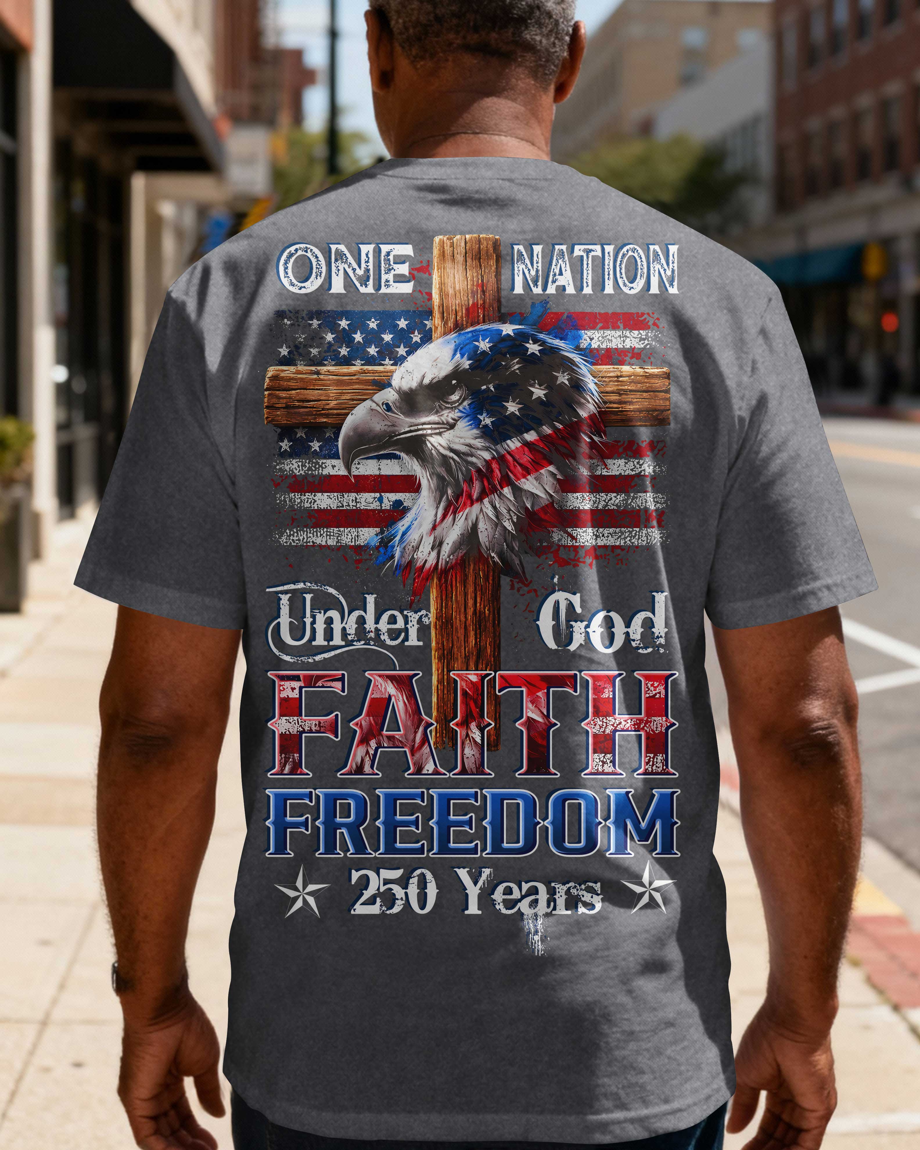 Patriotic Cross Eagle T-shirt T-Shirt