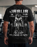 Jesus Is The Ultimate Deadlifter I'm Just Following His Path T-Shirt