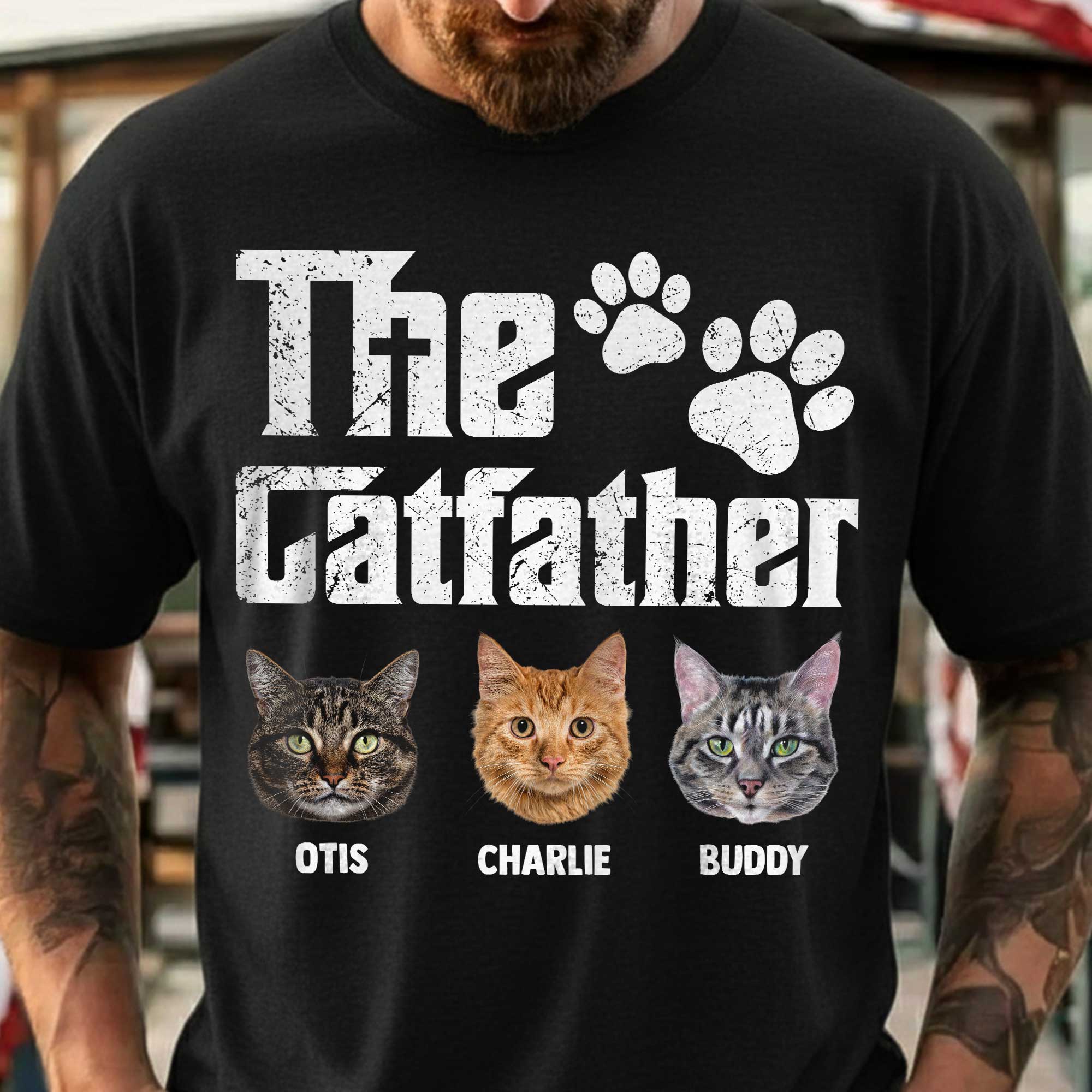 The Catfather Personalized Photo T-Shirt
