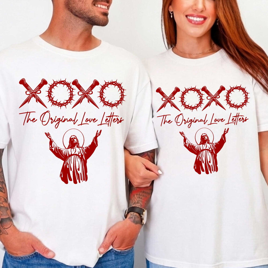 Xoxo The Original Love Letters Couple T-Shirt