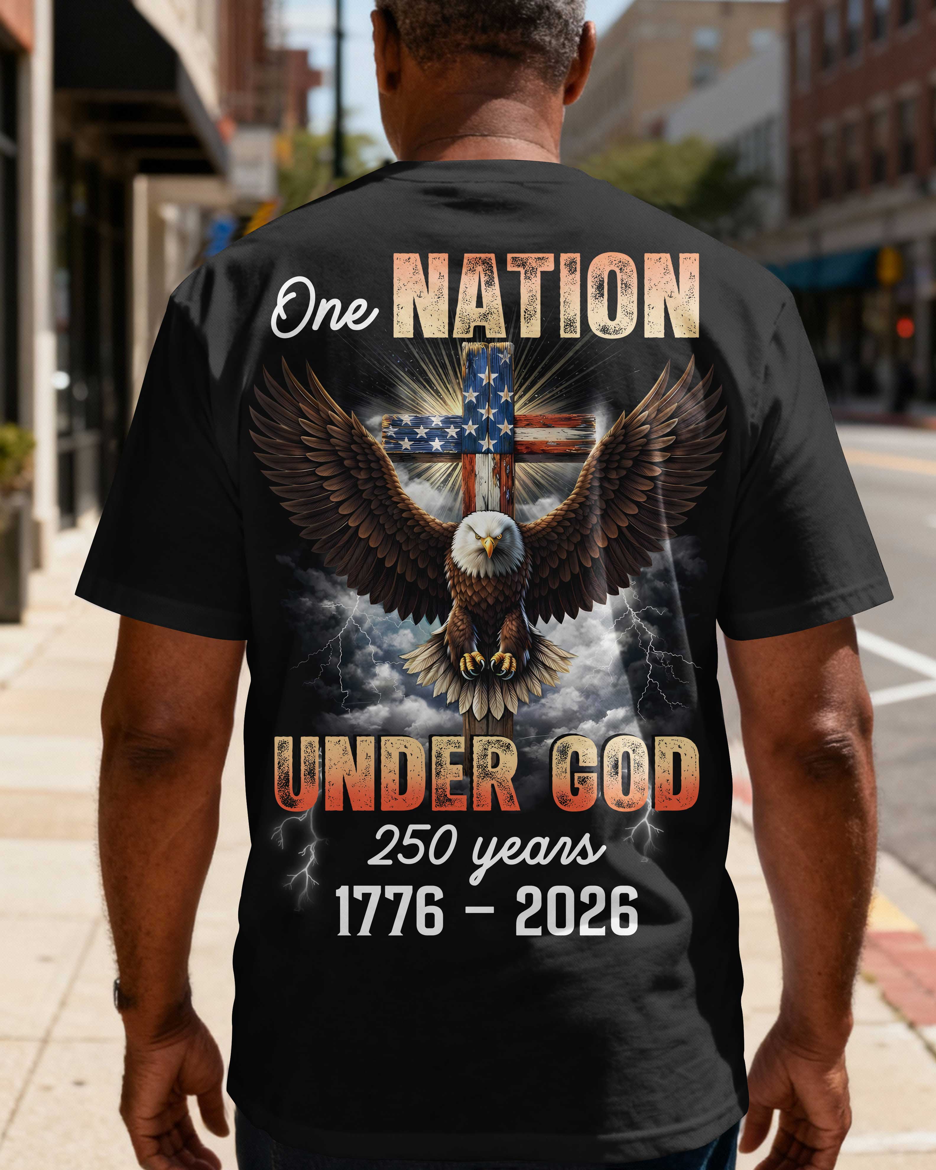 One Nation Under God 250 Years 1776 - 2026 T-Shirt