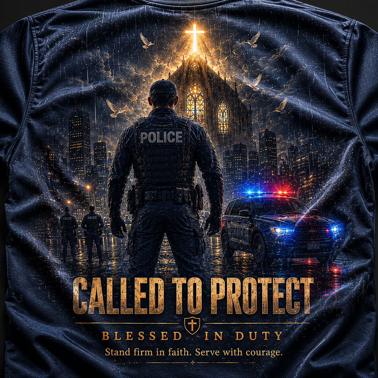 Called To Protect Blessed In Duty T-Shirt