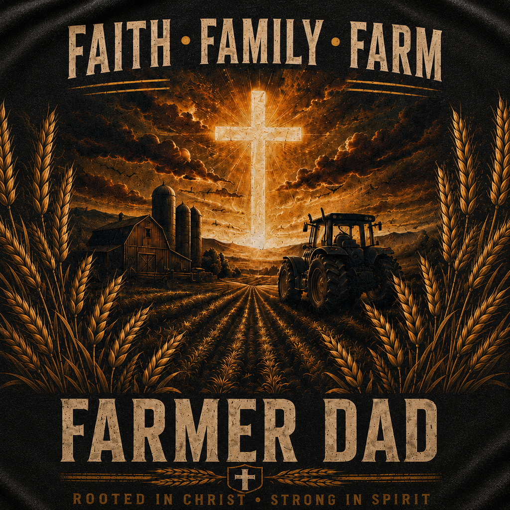 Fath-Family-Farm Farmer Dad T-Shirt