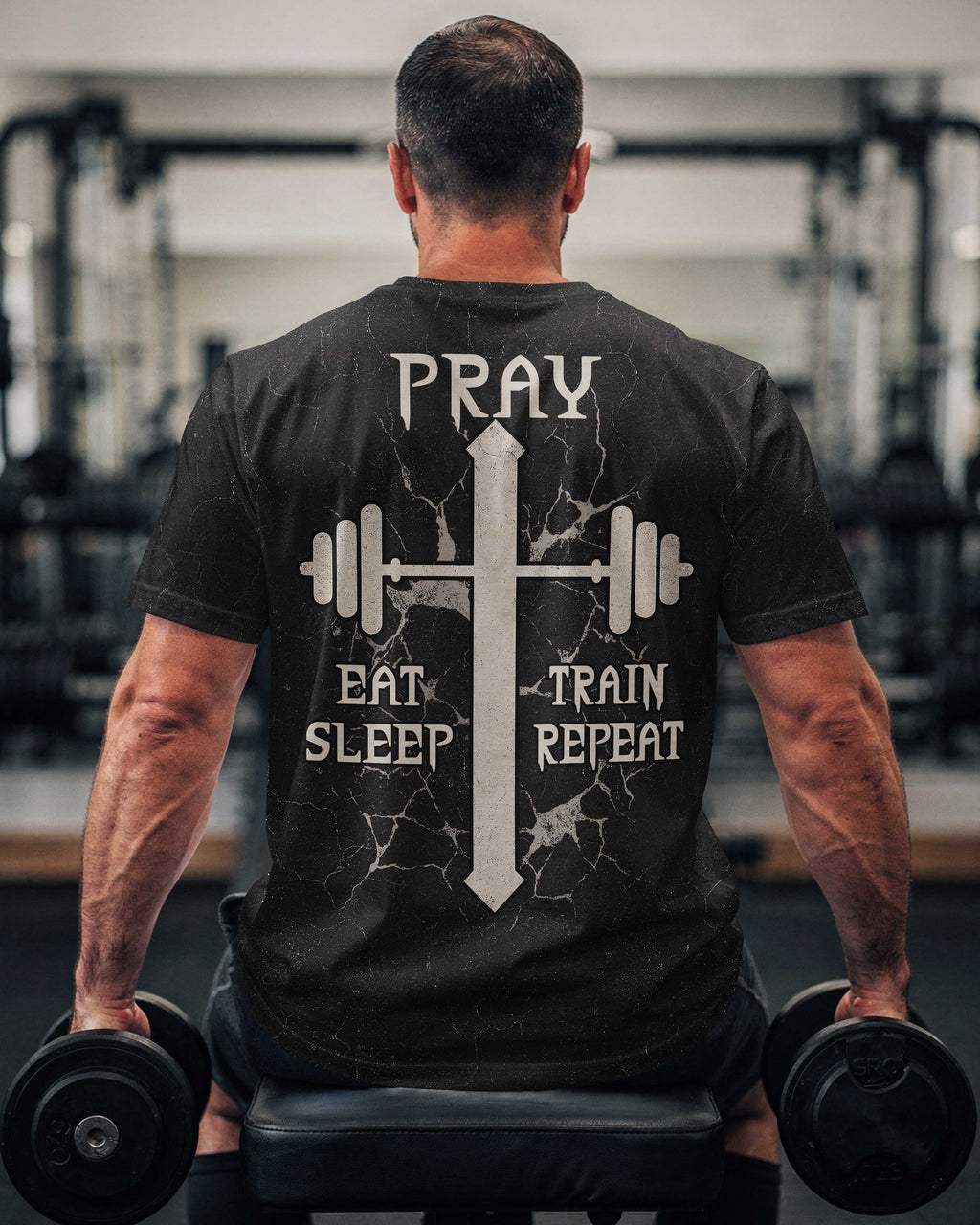 Pray Eat Sleep Train Repeat T-Shirt