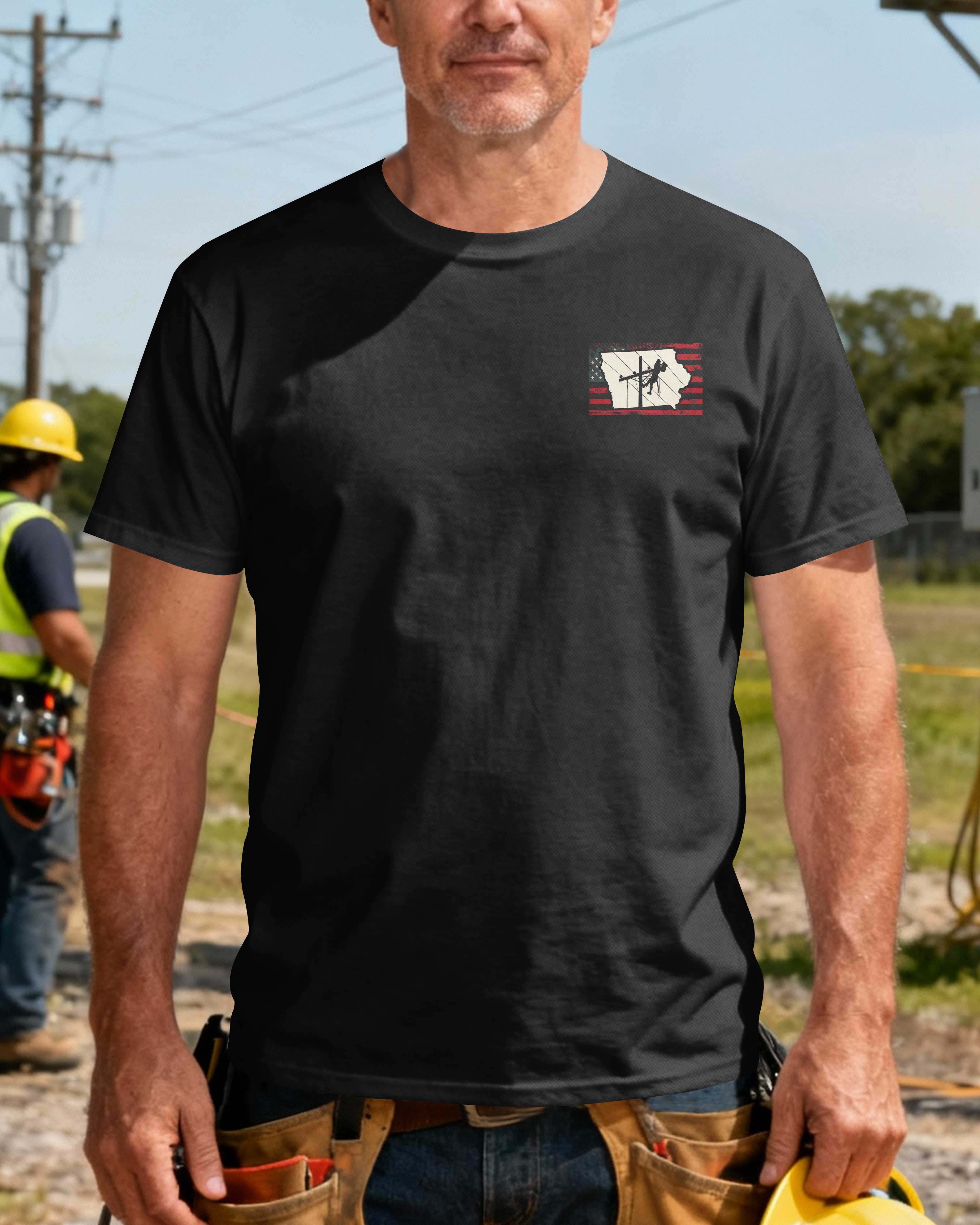 I Took A Dna Test God Is My Father Lineman Are My Brothers T-Shirt