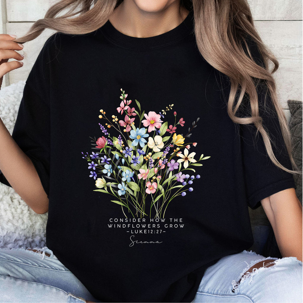 Consider How The Wildflowers Grow Gardening T-Shirt