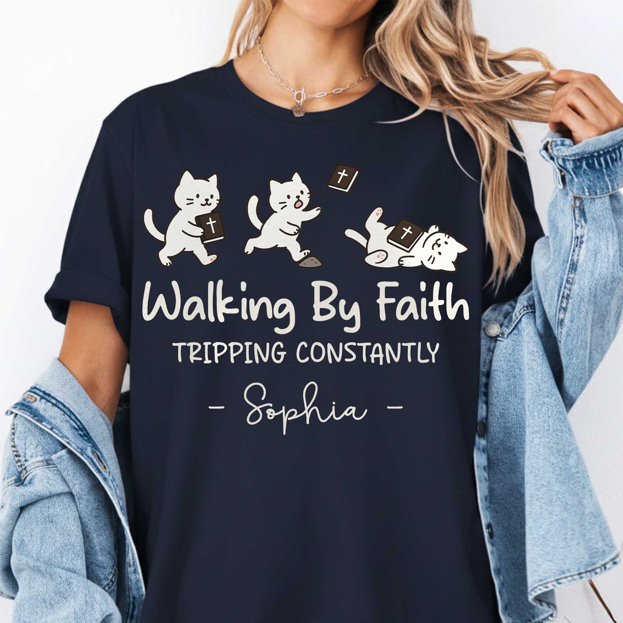 Walking By Faith Tripping Constantly  T-Shirt