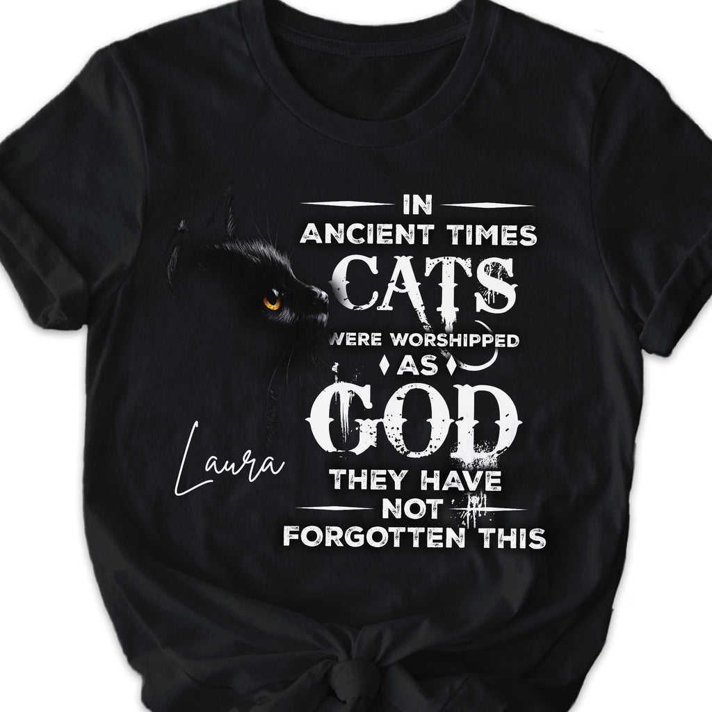 In Ancient Times Cats Were Worshipped As God They Have Not Forgotten This T-Shirt