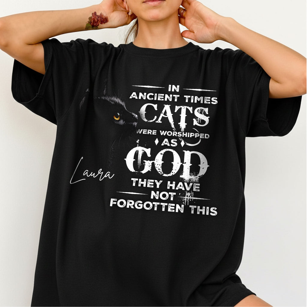 In Ancient Times Cats Were Worshipped As God They Have Not Forgotten This T-Shirt