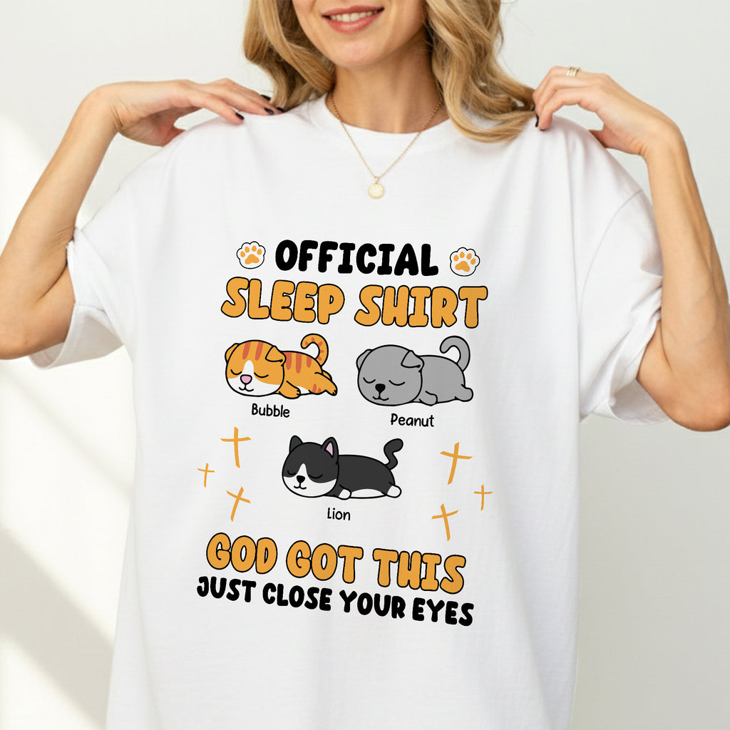 Official Sleep Shirt God Got This Just Close Your Eyes T-Shirt