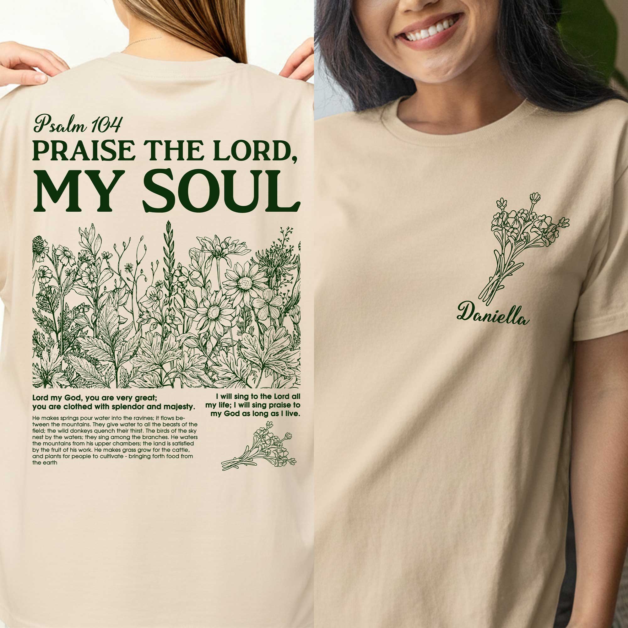 Praise The Lord, My Soul Two Sided T-Shirt