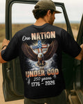 One Nation Under God 250 Years 1776 - 2026 T-Shirt