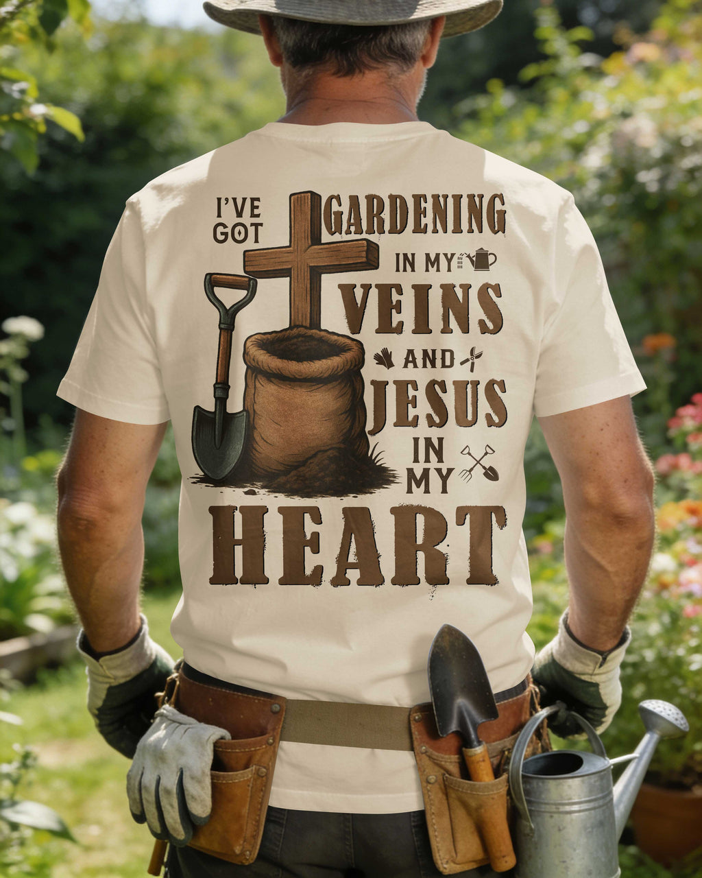 I've Got Gardening In My Veins And Jesus In My Heart T-Shirt