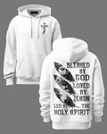 Blessed By God Loved By Jesus Led By The Holy Spirit Unisex Hoodie