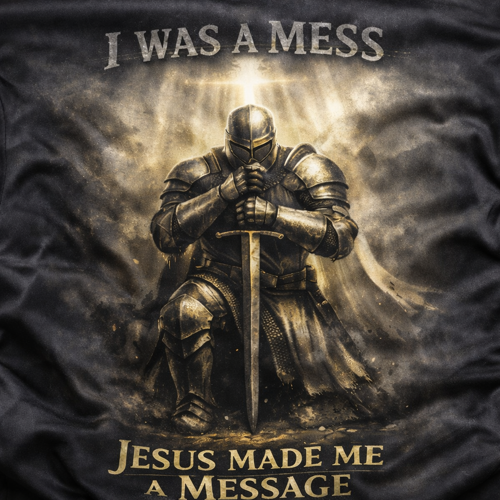 I Was A Mess Jesus Made Me A Message T-Shirt