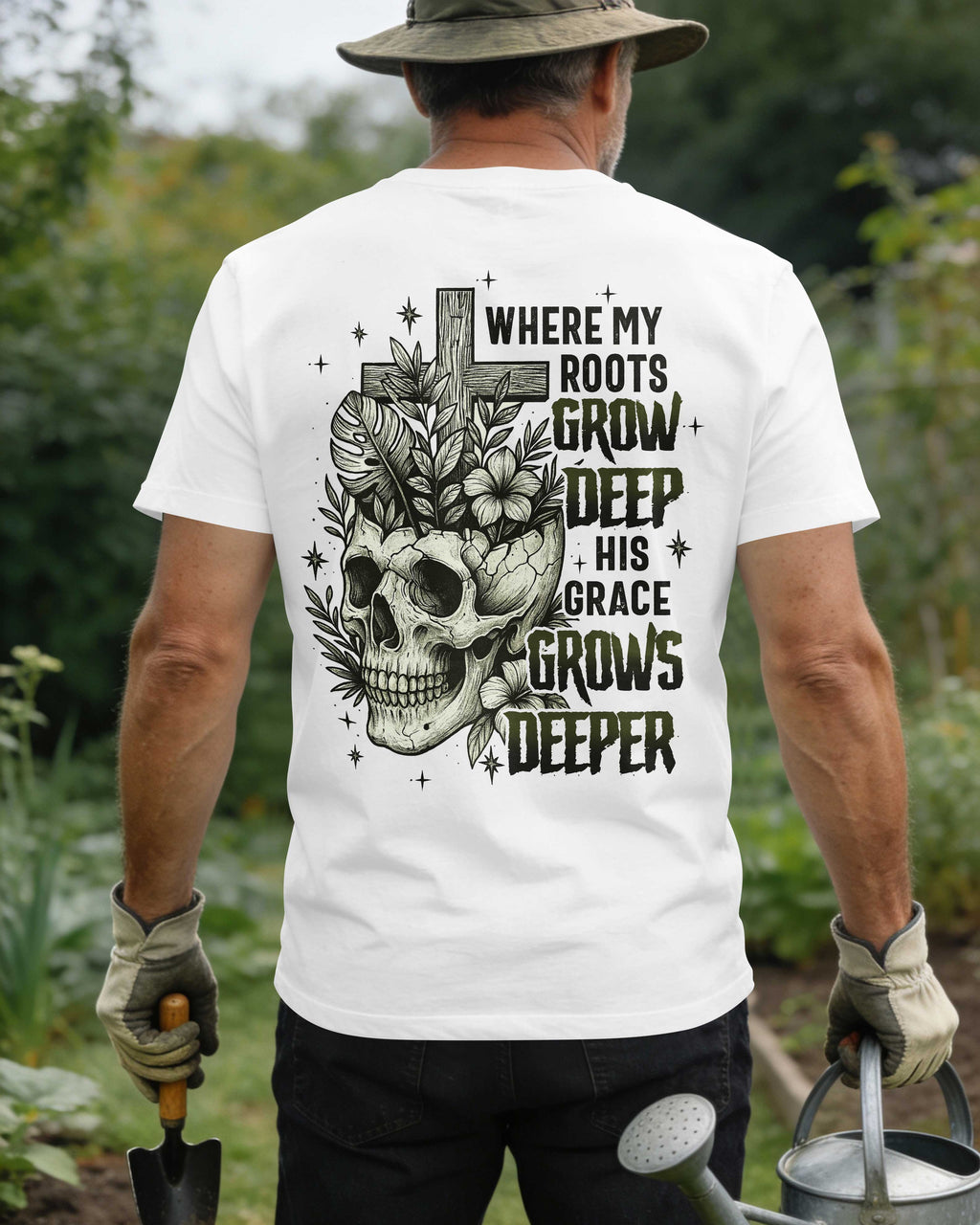 Where My Roots Grow Deep His Grace Grows Deeper T-Shirt