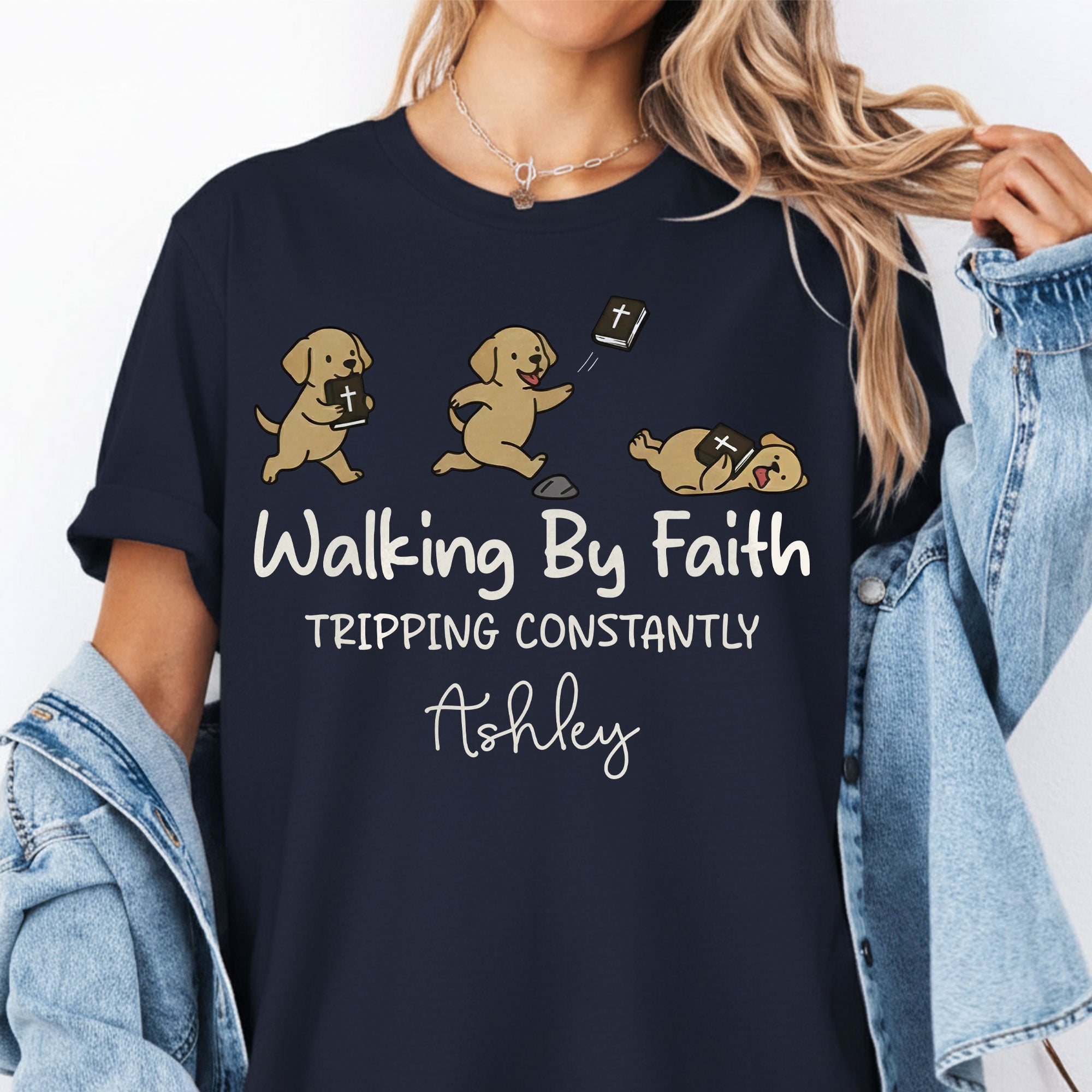 Walking By Faith Tripping Constantly T-Shirt