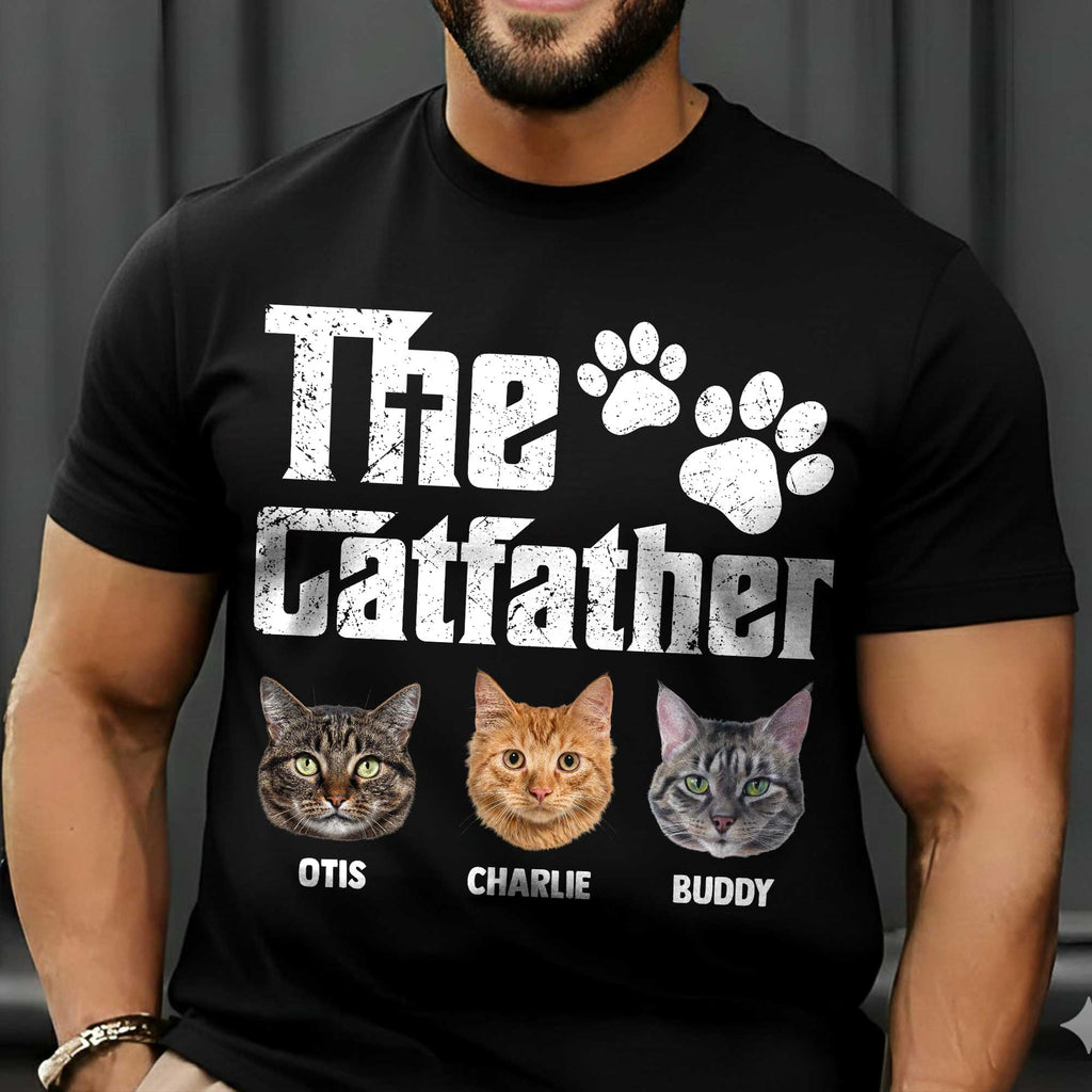 The Catfather Personalized Photo T-Shirt