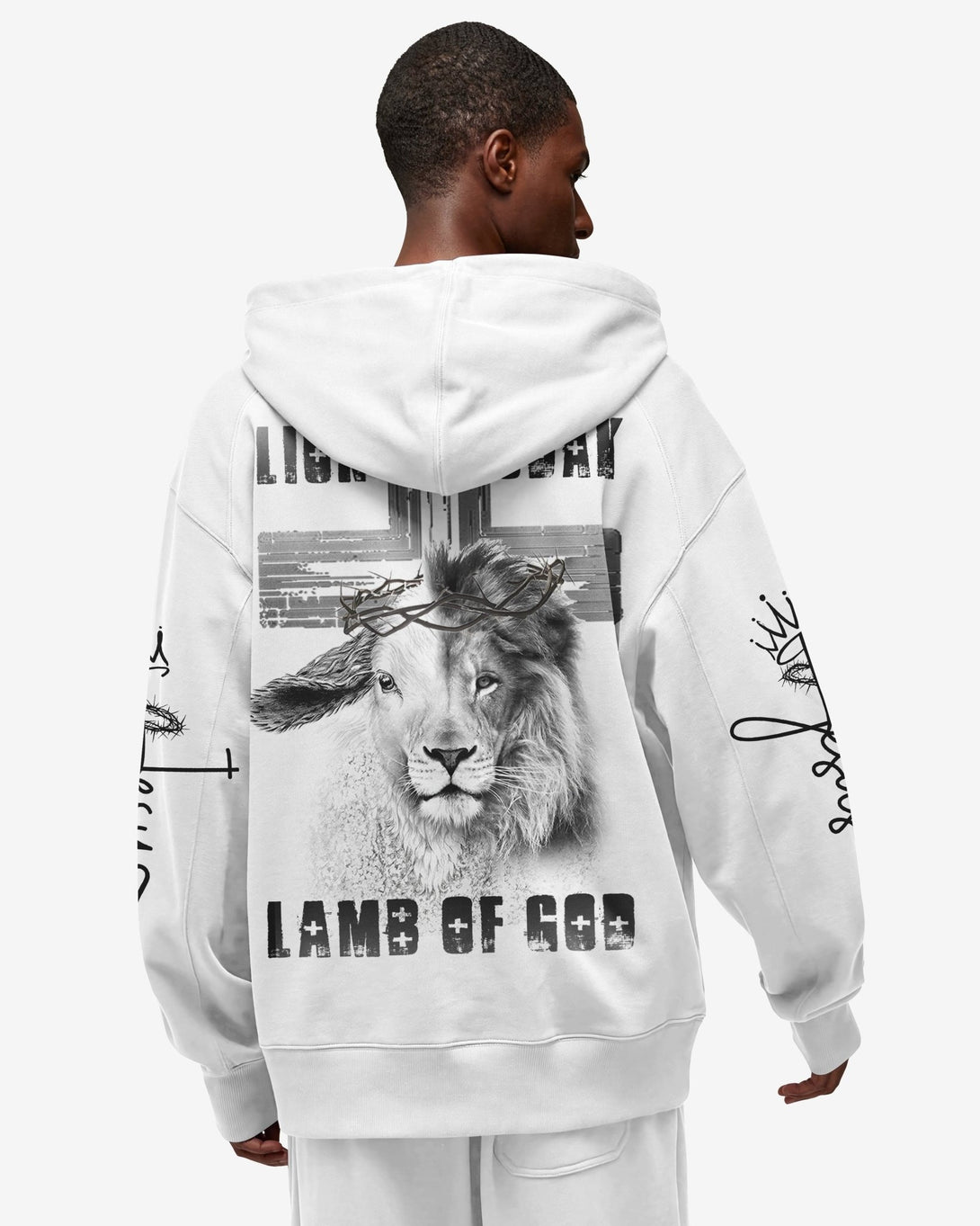 Lion Of Judah Lamb Of God All Over Print Zip Hoodie - Christ Color