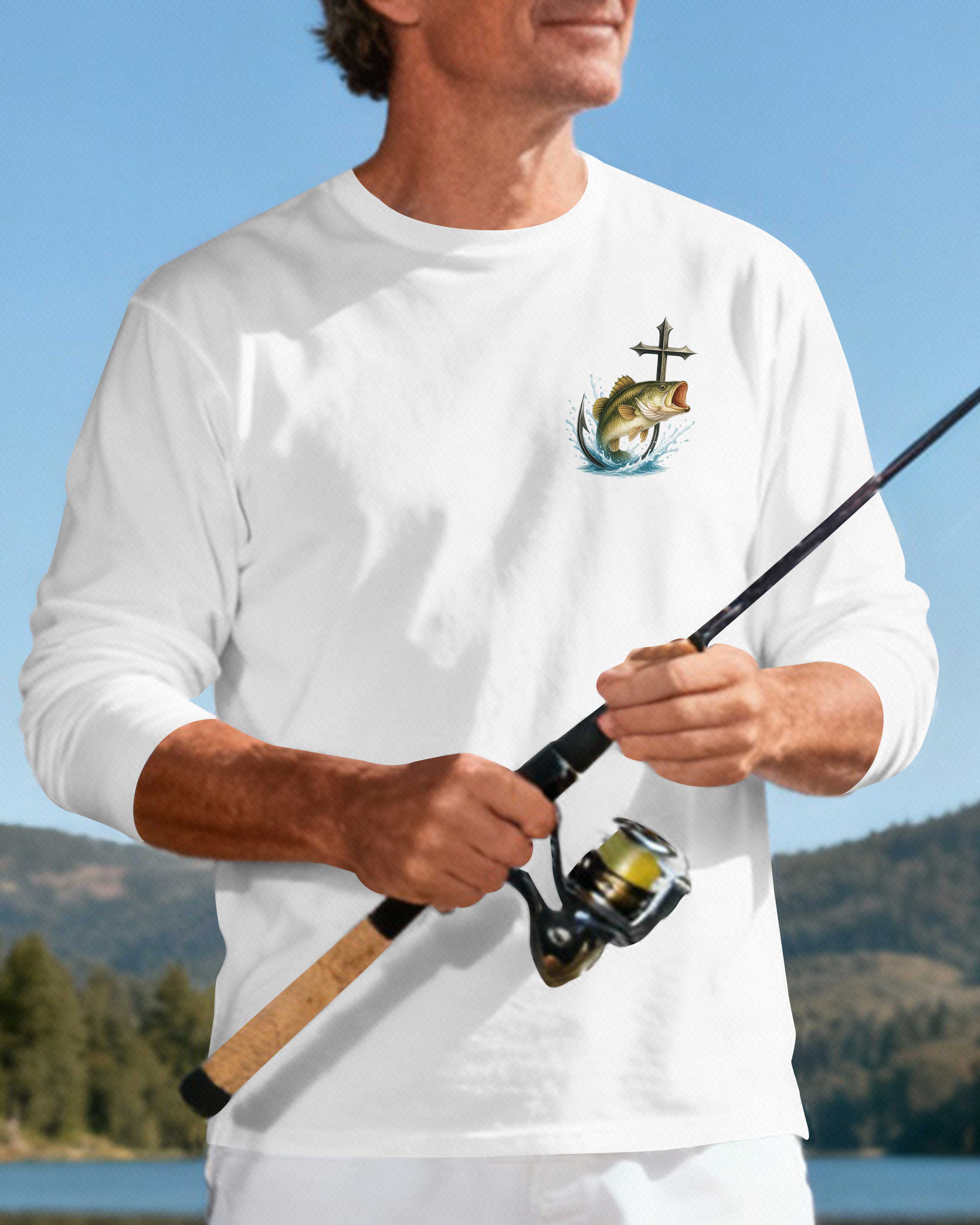 I've Got Fishing In My Blood Jesus In My Soul Long Sleeves T-Shirt