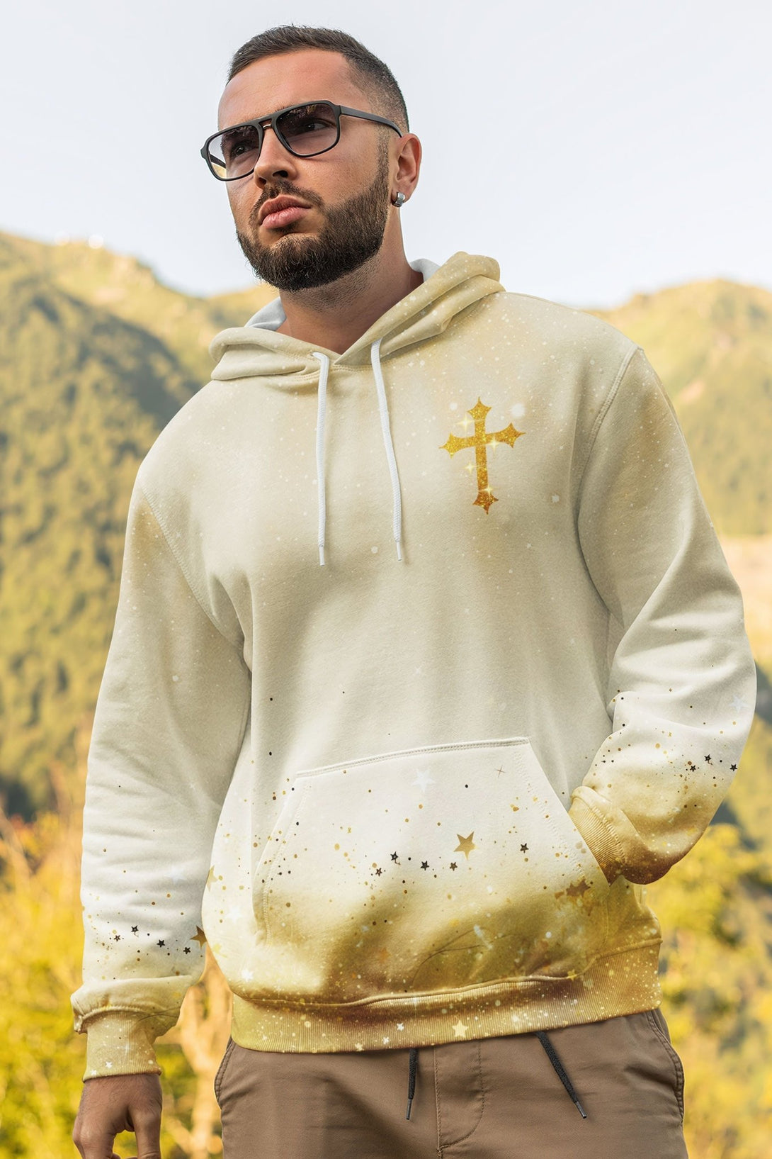 From Suffering To Glory All Over Print Hoodie - Christ Color