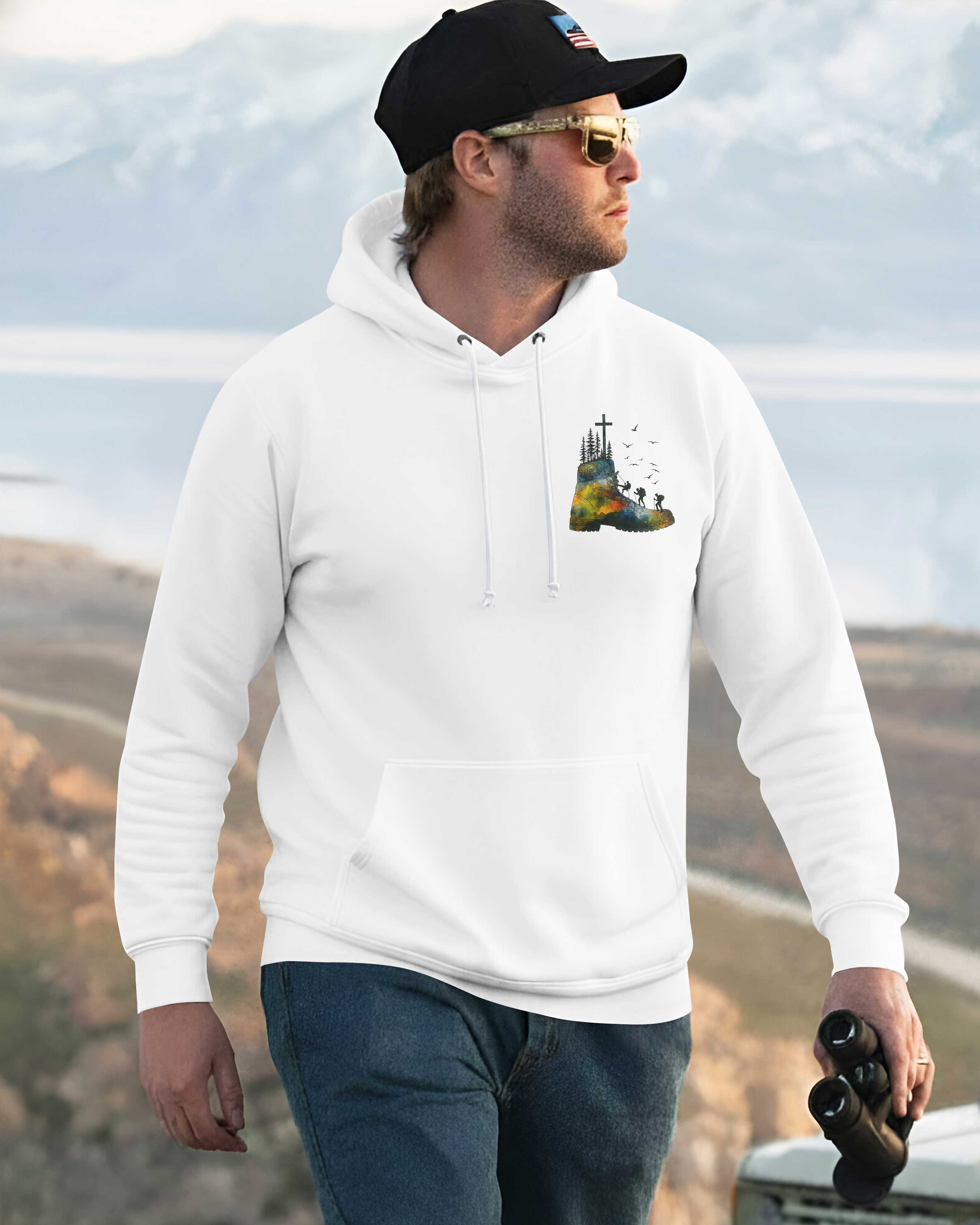 When God Gives You Mountains Put On Your Boots And Follow His Path Hoodie