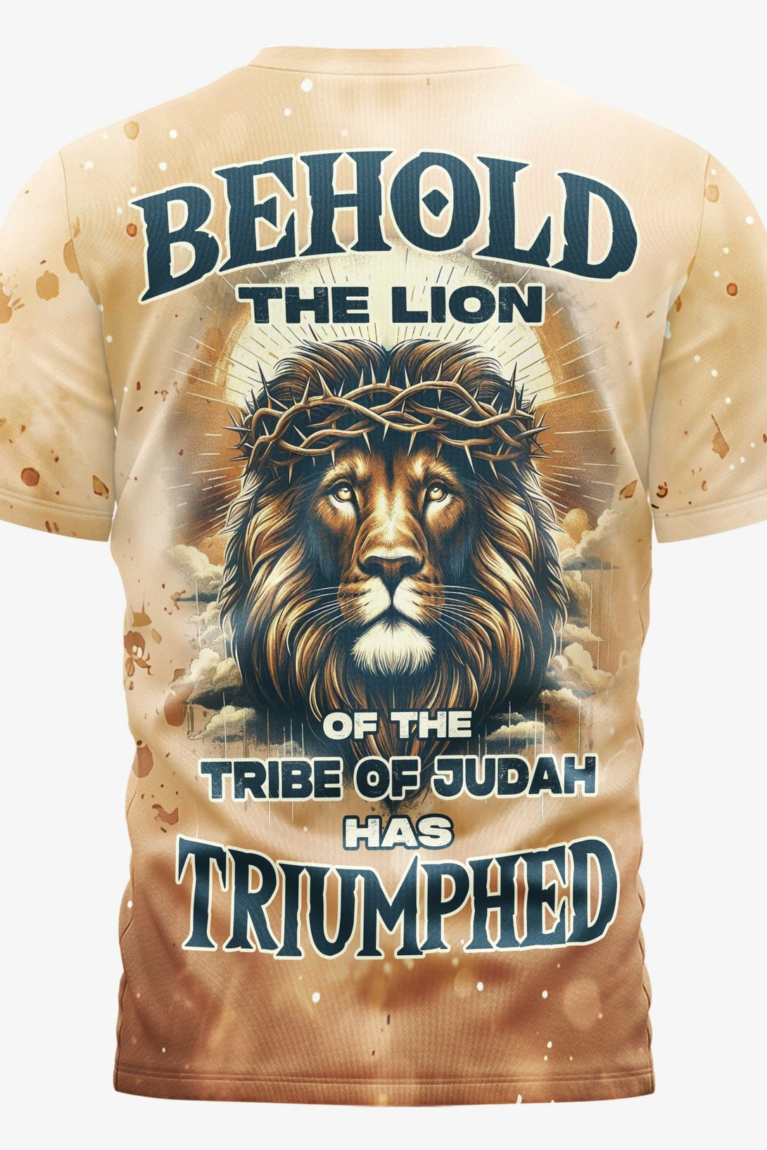 Behold The Lion Of The Tribe Of Judah Has Triumphed All Over Print T-shirt - Christ Color