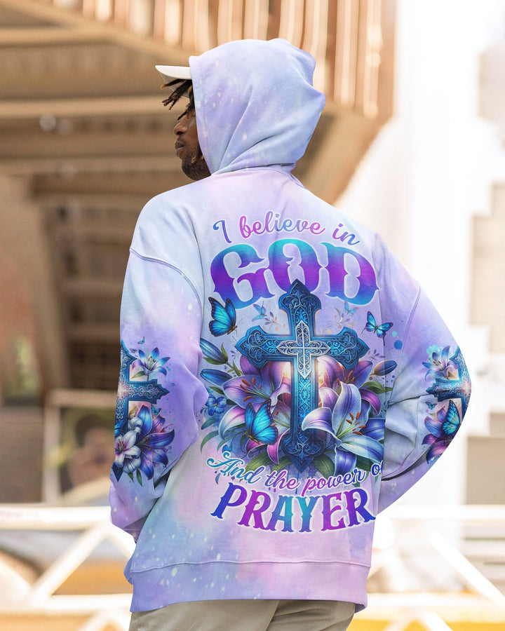 In God And The Power Of Prayer All Over Print Hoodie - Christ Color