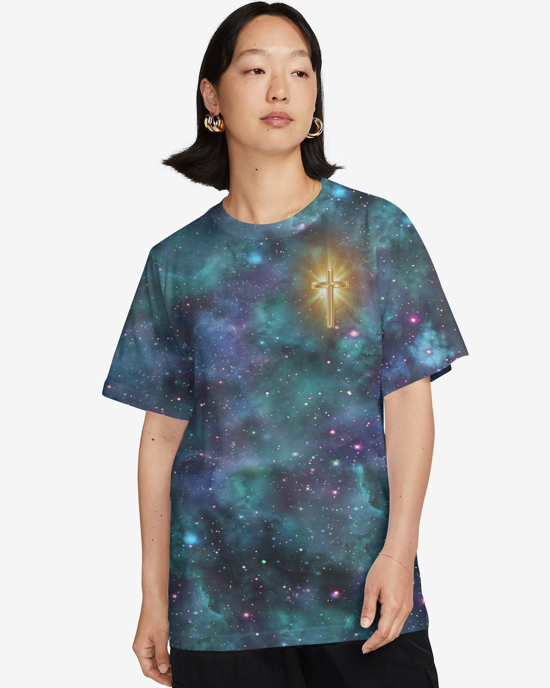 Whoever Drinks The Water I Give Them Will Never Thirst All Over Print T-shirt - Christ Color