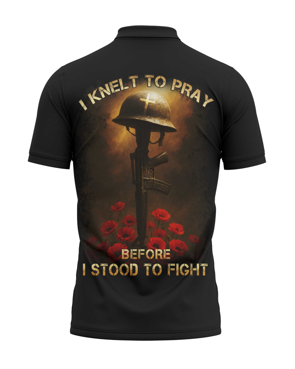 I Knelt To Pray All Over Print Polo
