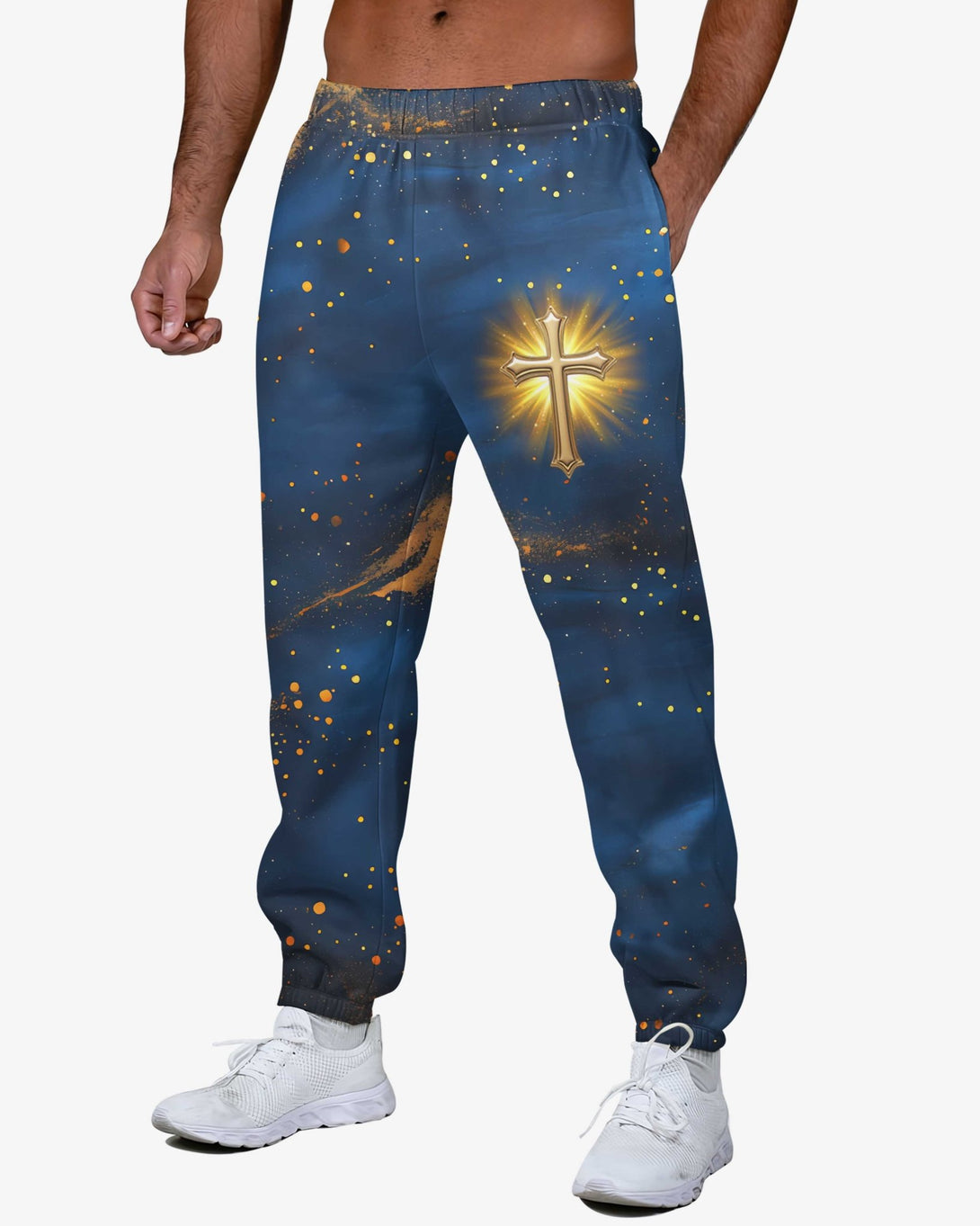 Faith Hope Love & Salvation All Over Print Jogger Pants - Christ Color
