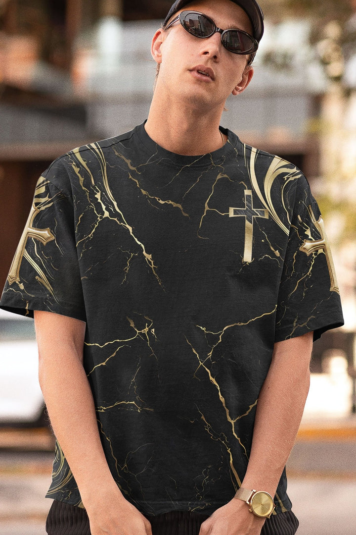 God Is Good All Over Print T-shirt - Christ Color