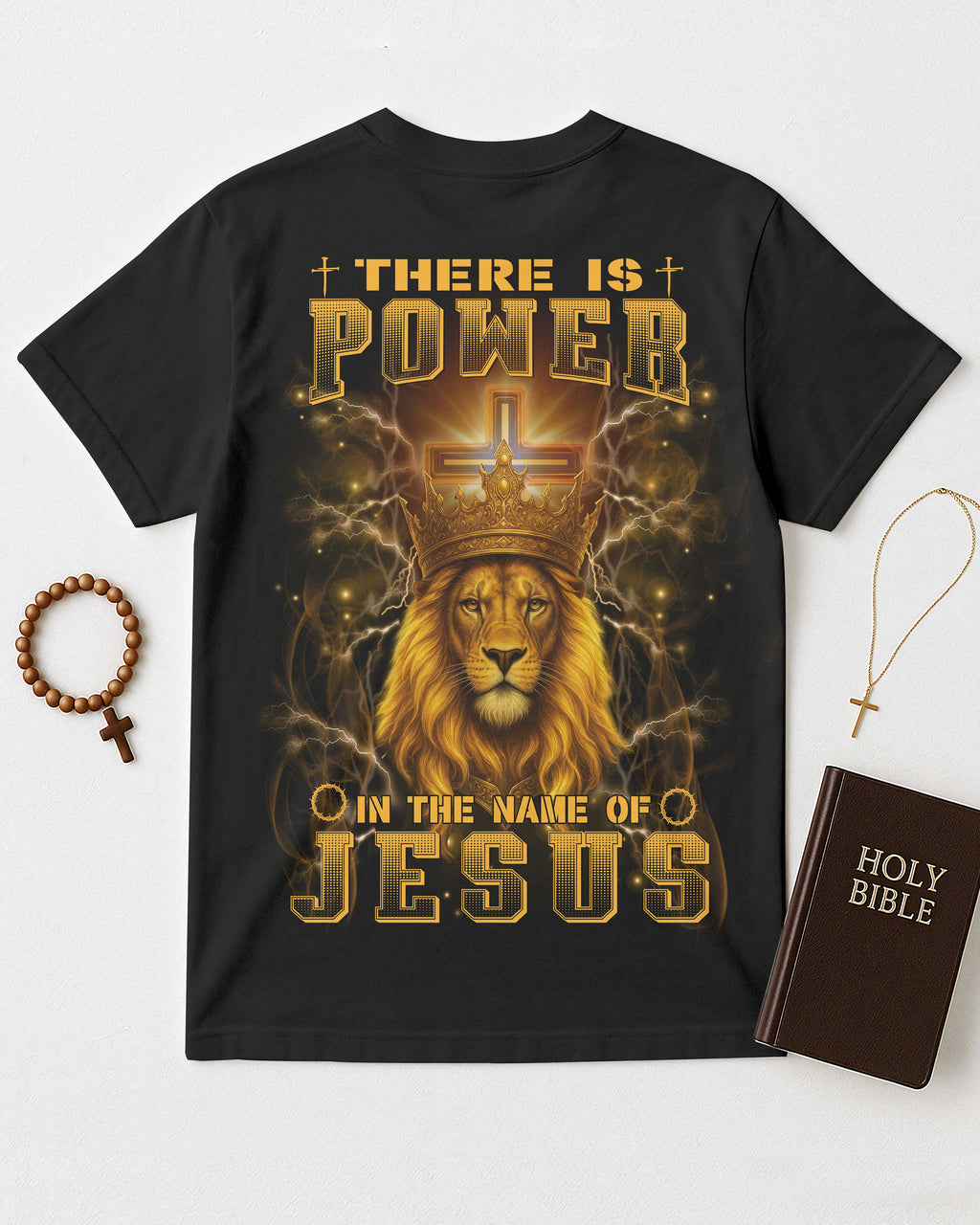 There Is Power In The Name Of Jesus All Over Print T-Shirt