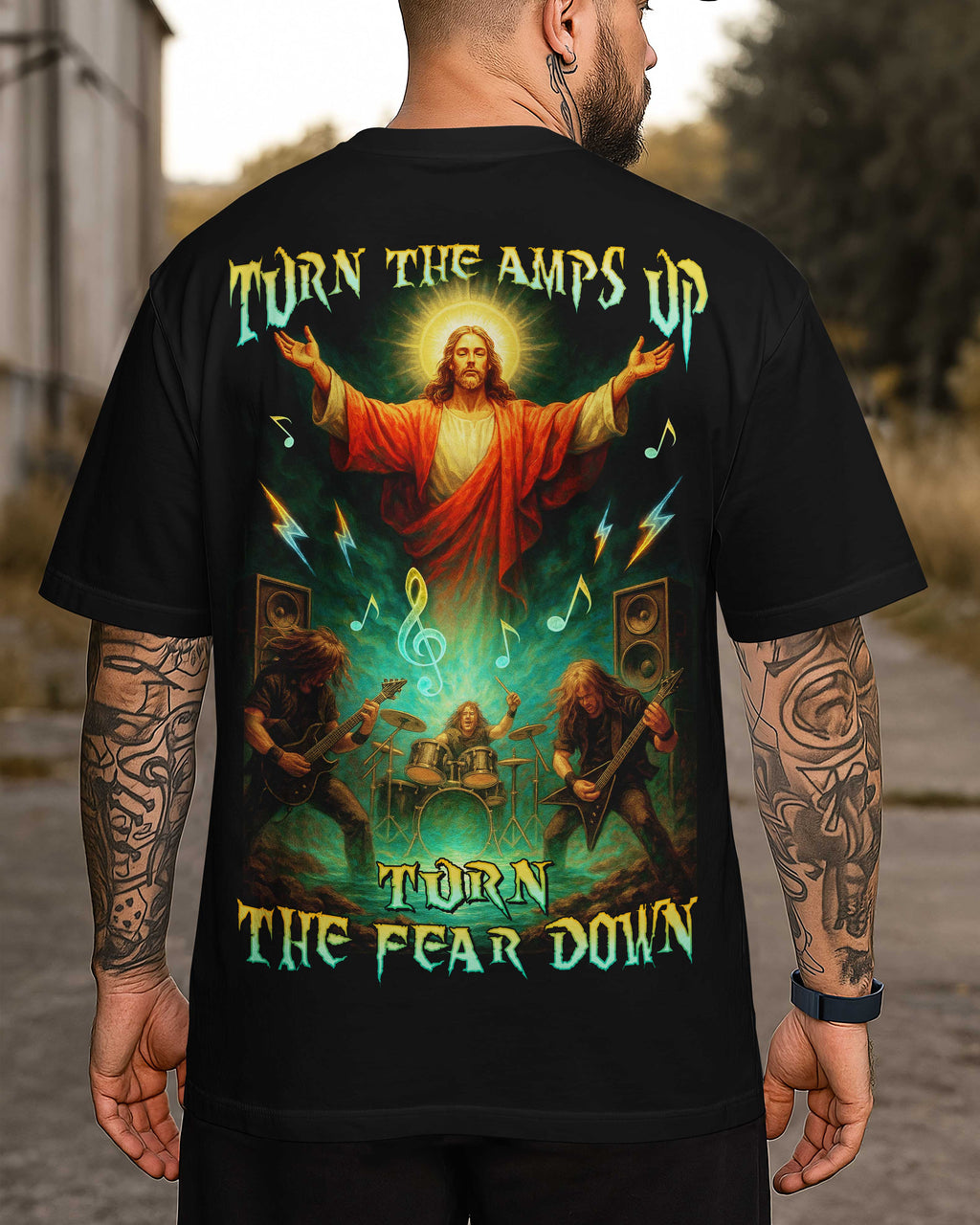 Turn The Amps Up Turn The Fear Down T-Shirt