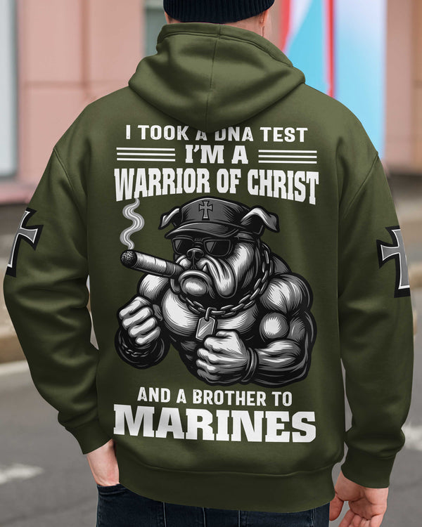 I Took A Dna Test I'm A Warrior Of Christ And A Brother To Marines Zip Hoodie