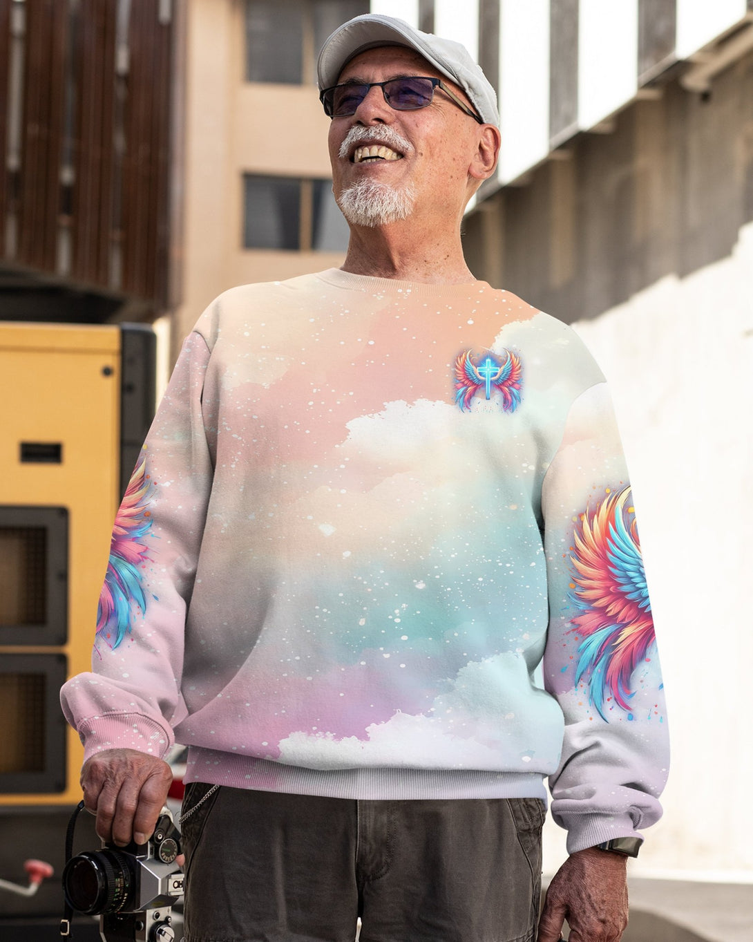 I Can Do All Things Through Christ Who Strengthens Me All Over Print Sweater - Christ Color