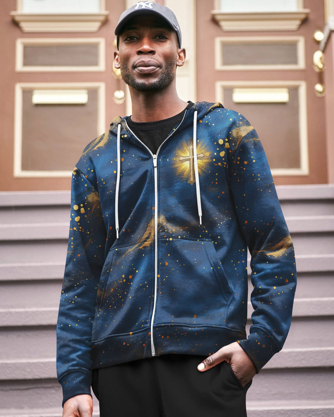 Faith Hope Love & Salvation All Over Print Zip Hoodie - Christ Color