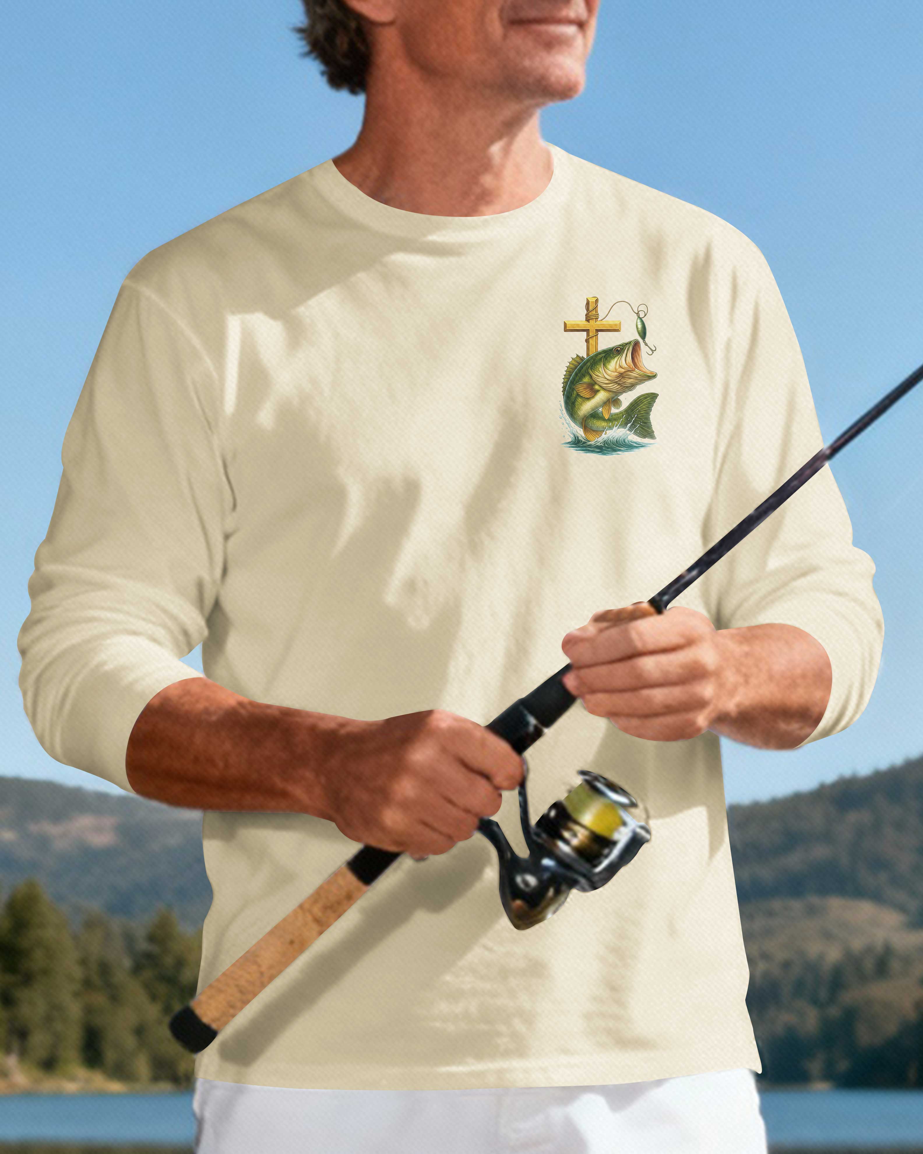 I've Got Fishing In My Veins Jesus In My Heart Long Sleeves T-Shirt