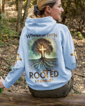 Woman Of Faith Rooted In Christ All Over Print Hoodie - Christ Color
