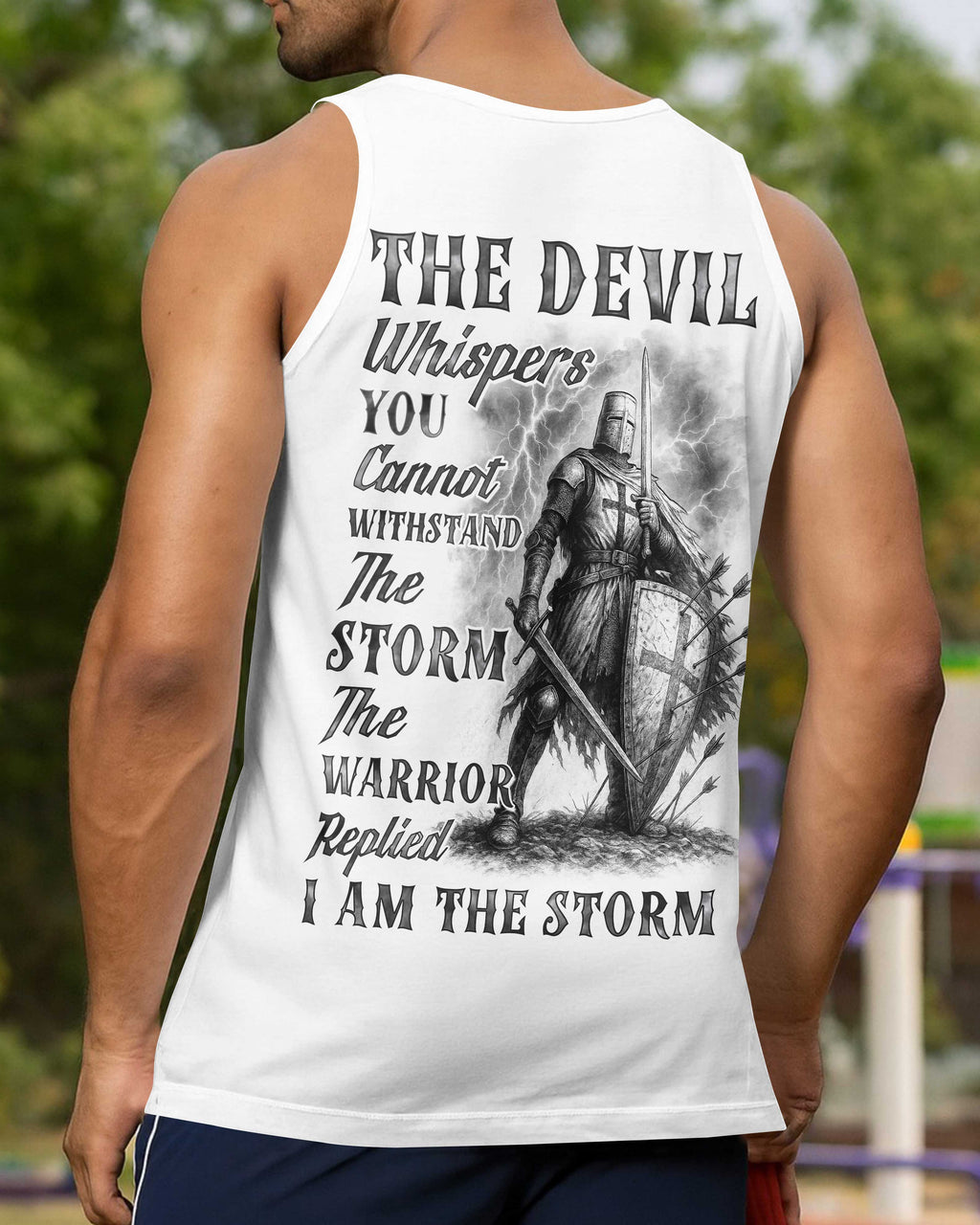 The Devil Whispers You Cannot Withstand The Storm The Warrior Replied I Am The Storm Hoodie