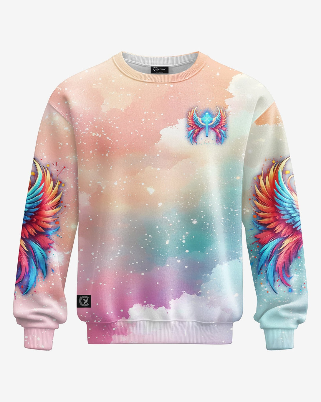 I Can Do All Things Through Christ Who Strengthens Me All Over Print Sweater - Christ Color