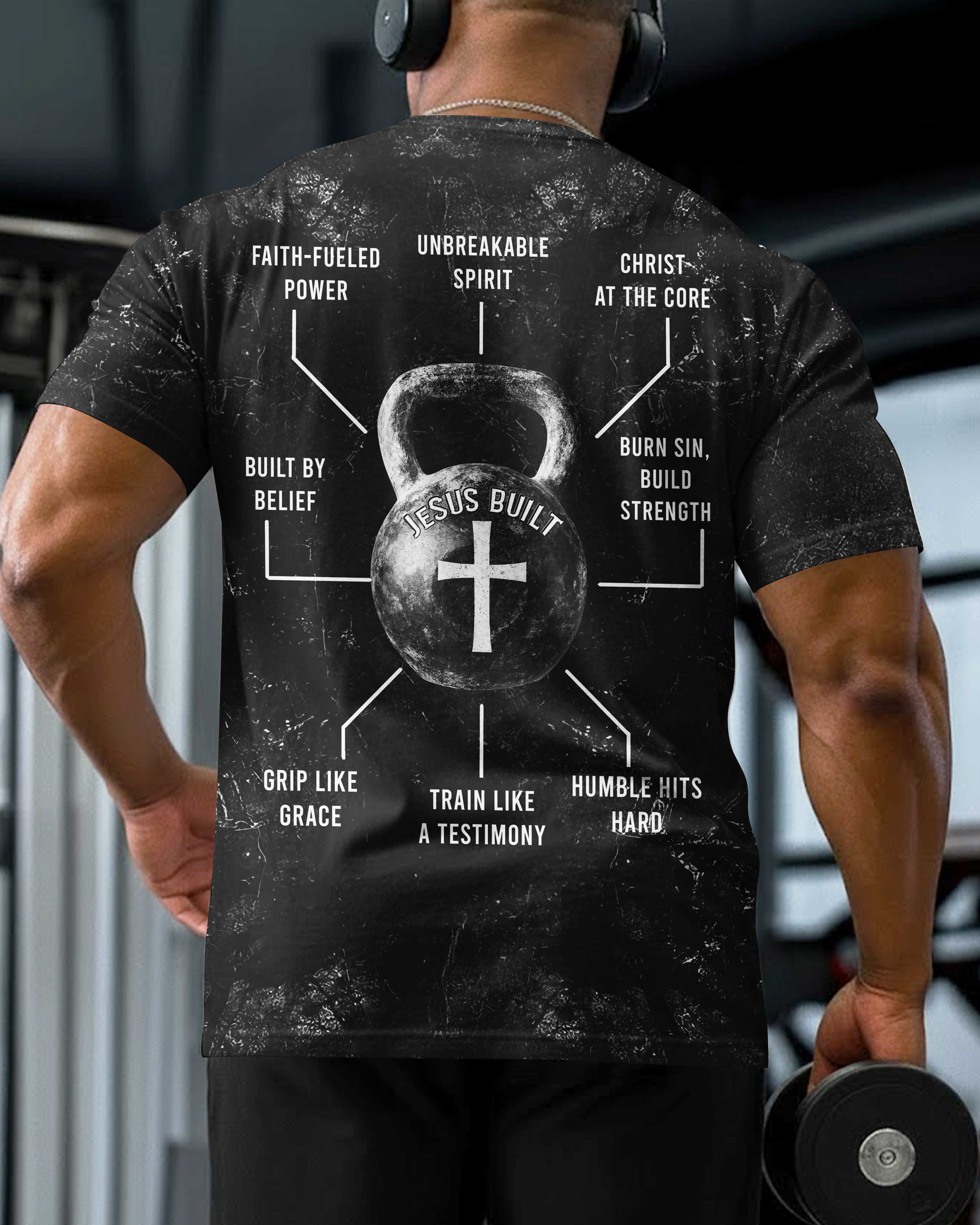 Jesus Built All Over Print T-Shirt