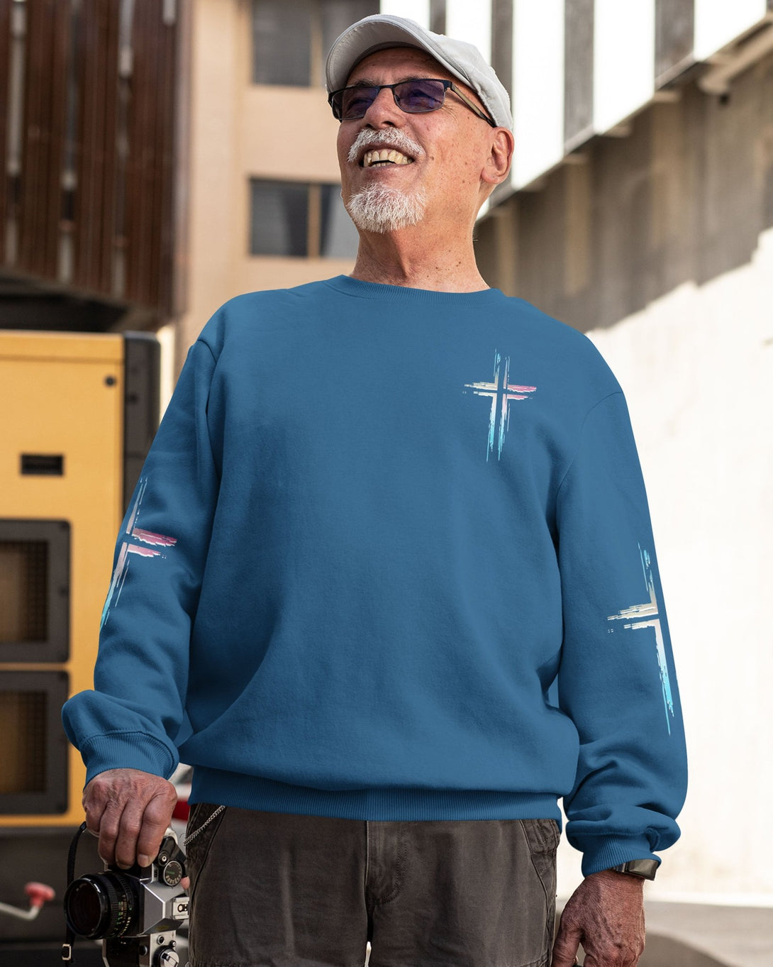 Unchanging In A Changing World All Over Print Sweater - Christ Color