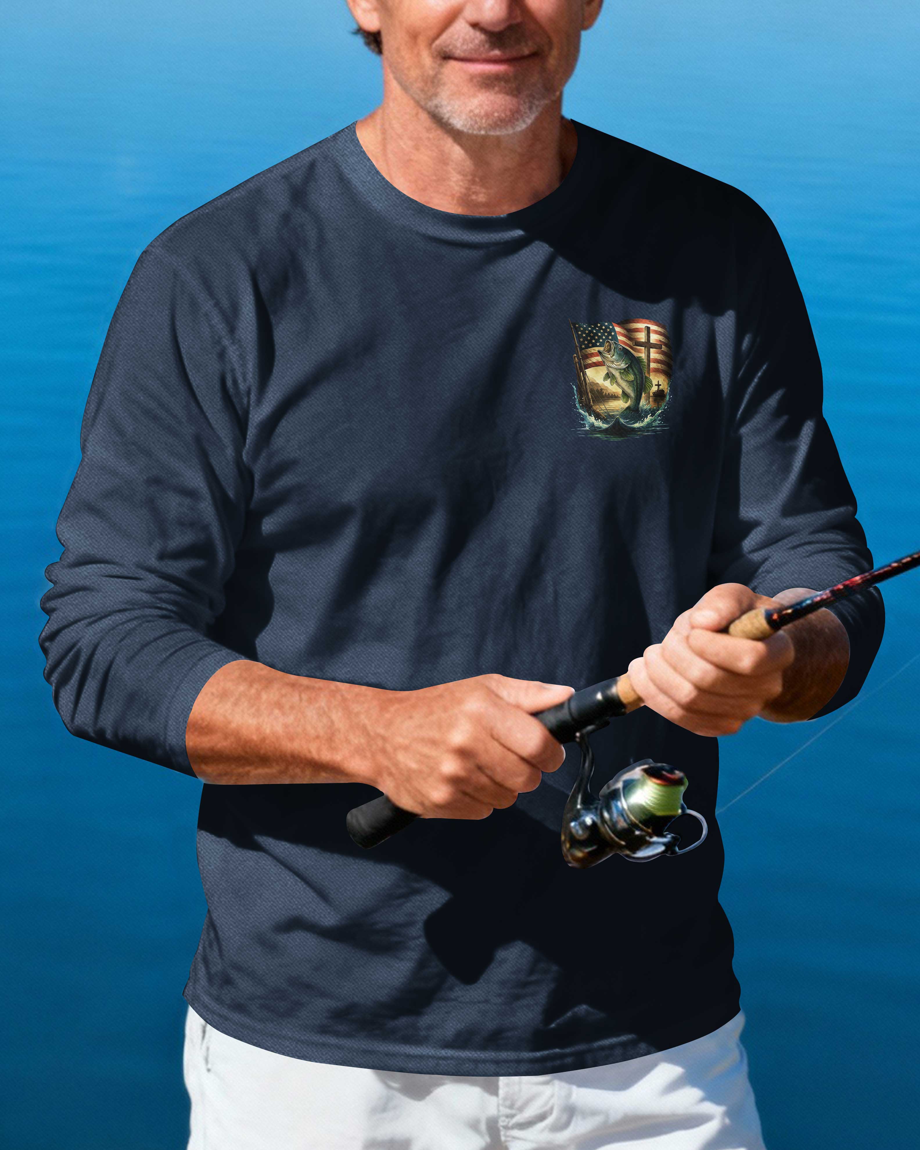Hooked On Faith Anchored In Christ Long Sleeves T-Shirt