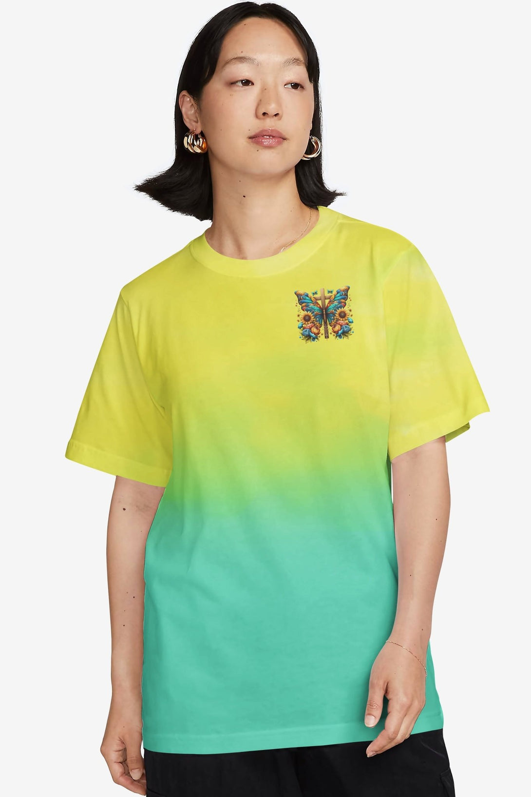 Faith Hope Love All Over Print T-shirt - Christ Color