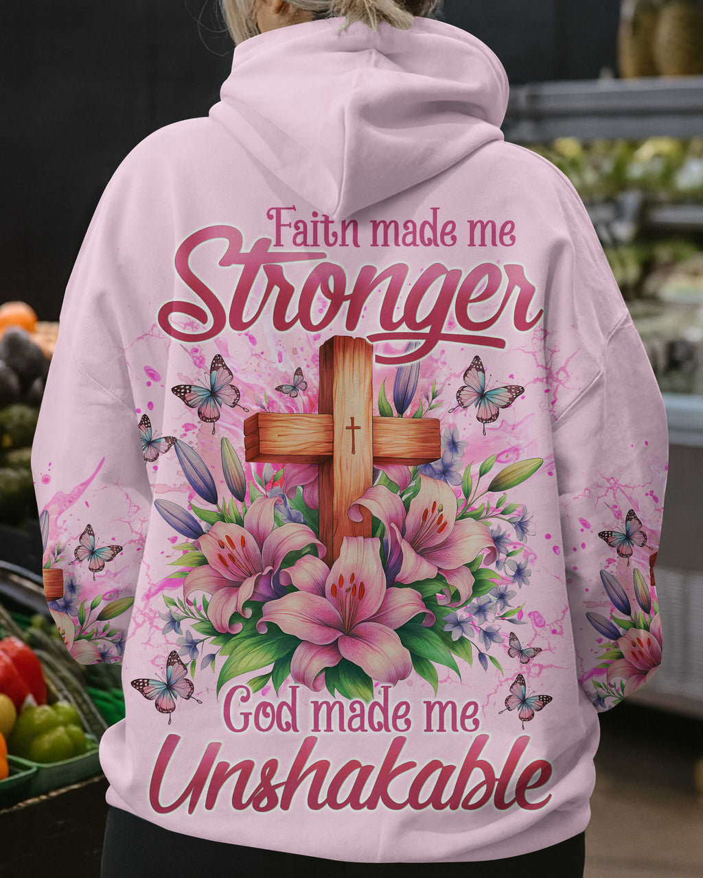 Faith Made Me Stronger God Made Me Unshakable T-Shirt